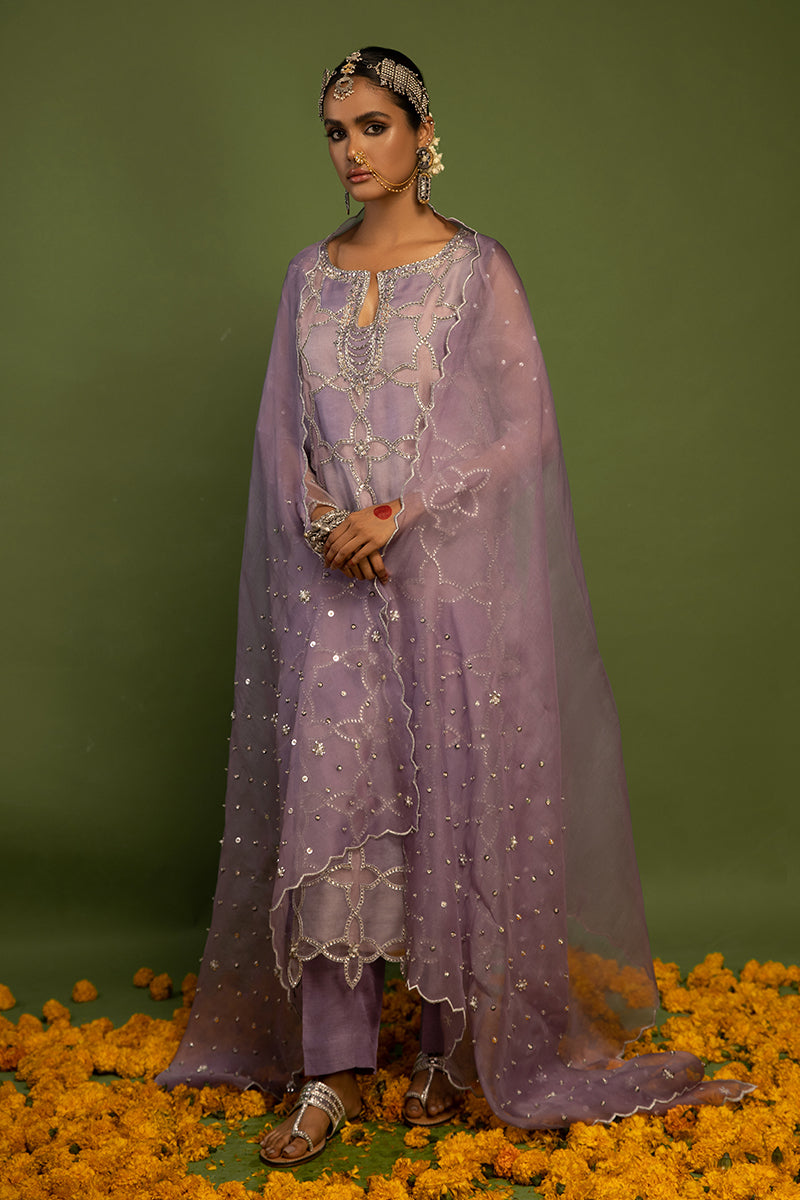 Wardha Saleem | Luxury Pret Traditional Wear | SARAAB - LILAC HEAVY FORMAL (2 PC) by Wardha Saleem - Designer Dress - Type: Ladies Clothes - Available at Libayah - 100% Original
