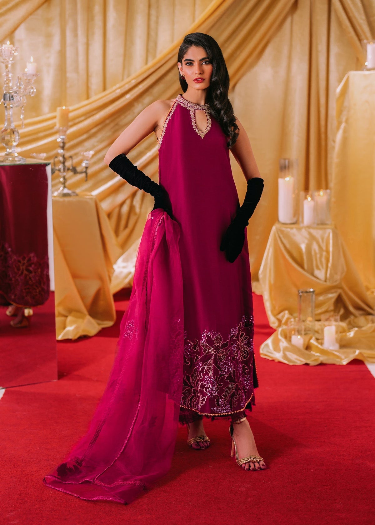 Umsha | Makhmal Winter Faves 24 |  Love Potion by Umsha - Designer Dress - Type: Ladies Clothes - Available at Libayah - 100% Original