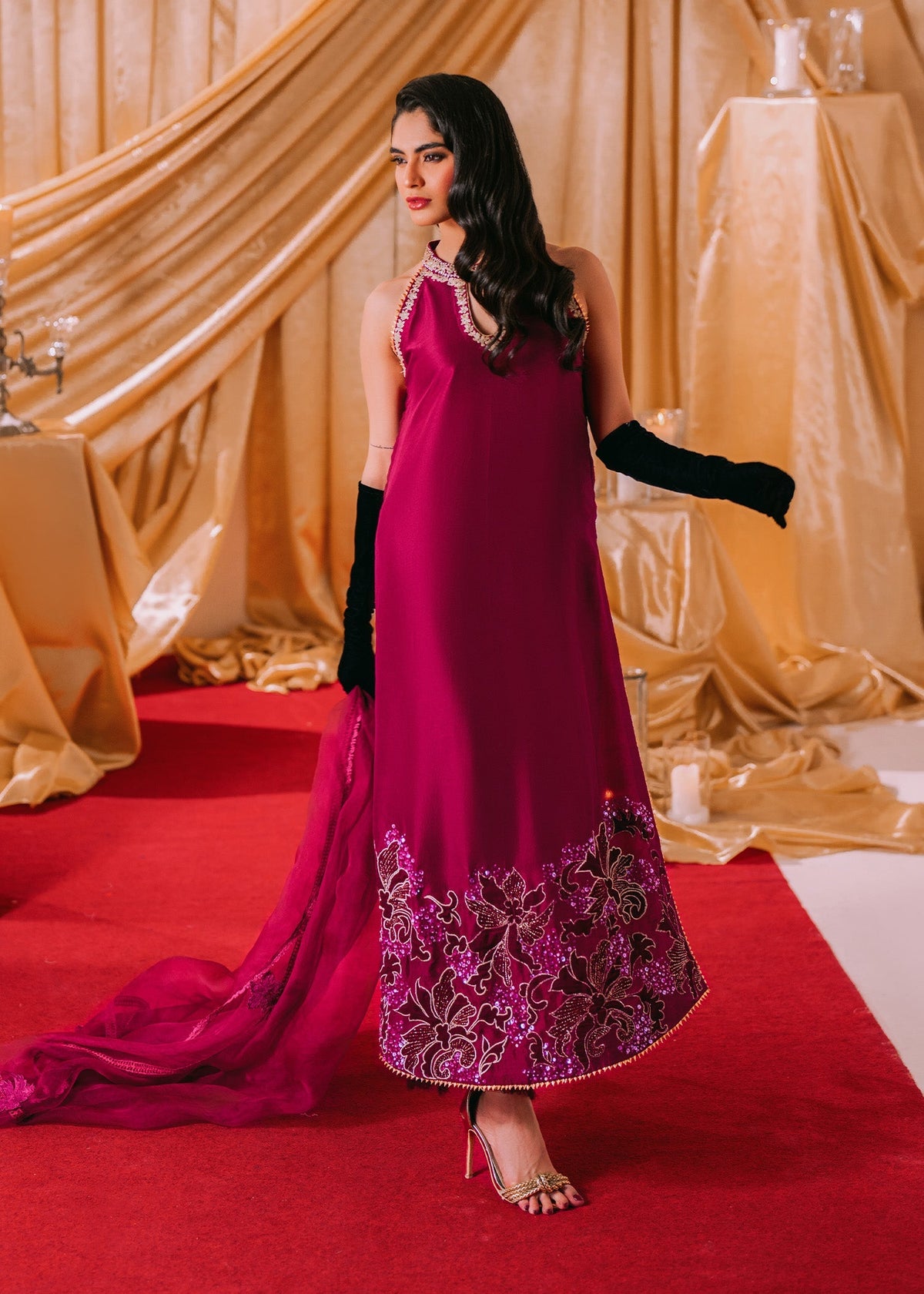 Umsha | Makhmal Winter Faves 24 |  Love Potion by Umsha - Designer Dress - Type: Ladies Clothes - Available at Libayah - 100% Original