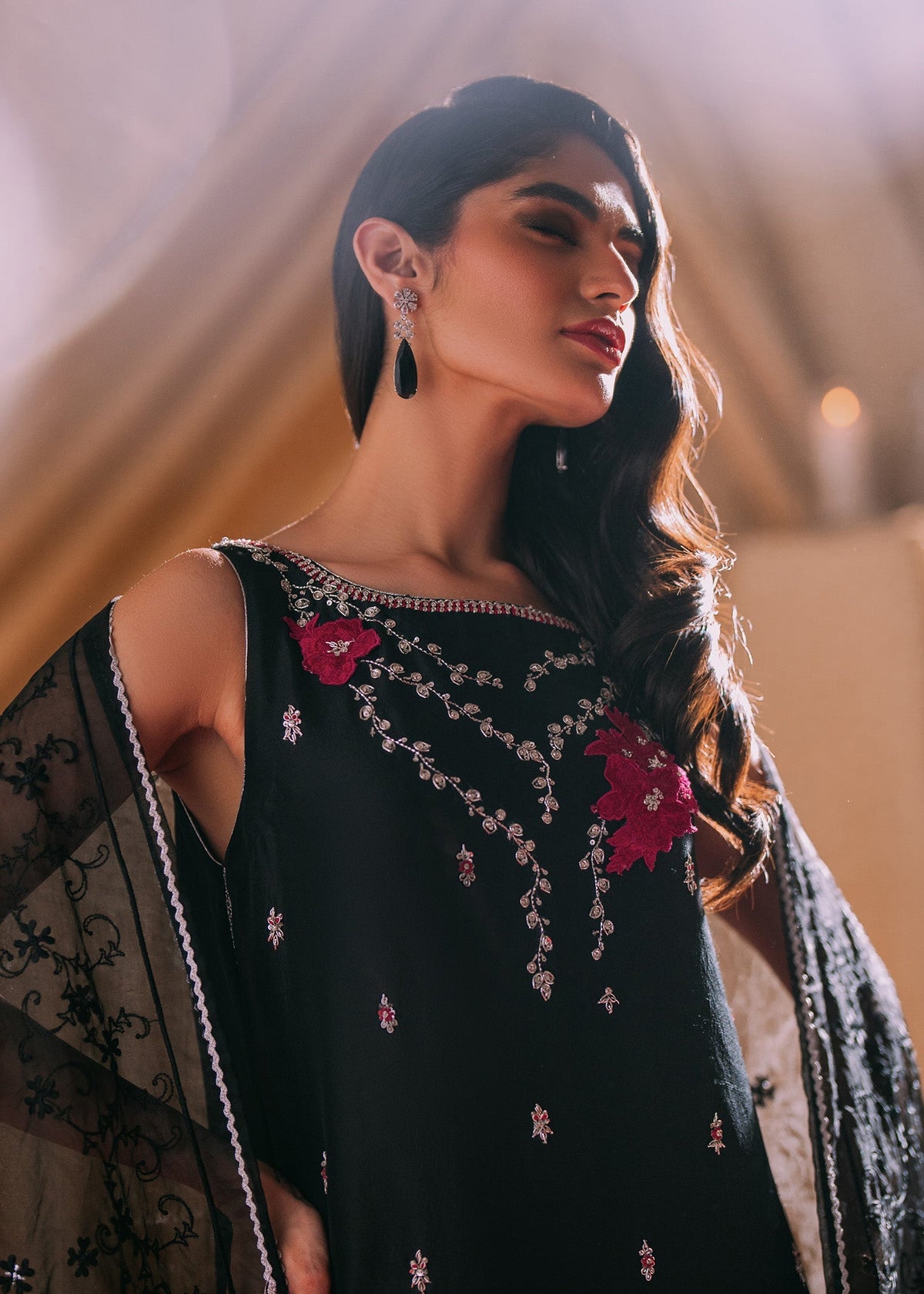 Umsha | Makhmal Winter Faves 24 |  Smoked Pearl by Umsha - Designer Dress - Type: Ladies Clothes - Available at Libayah - 100% Original