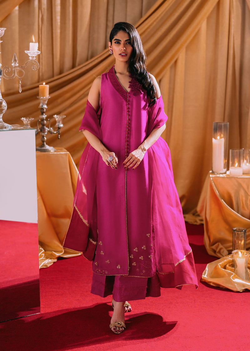Umsha | Makhmal Winter Faves 24 |  Pink Sherbet by Umsha - Designer Dress - Type: Ladies Clothes - Available at Libayah - 100% Original