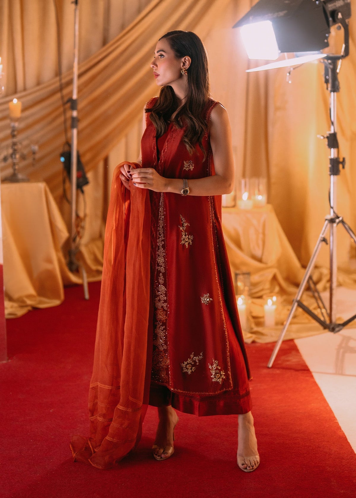 Umsha | Makhmal Winter Faves 24 |  Autumn Glaze by Umsha - Designer Dress - Type: Ladies Clothes - Available at Libayah - 100% Original