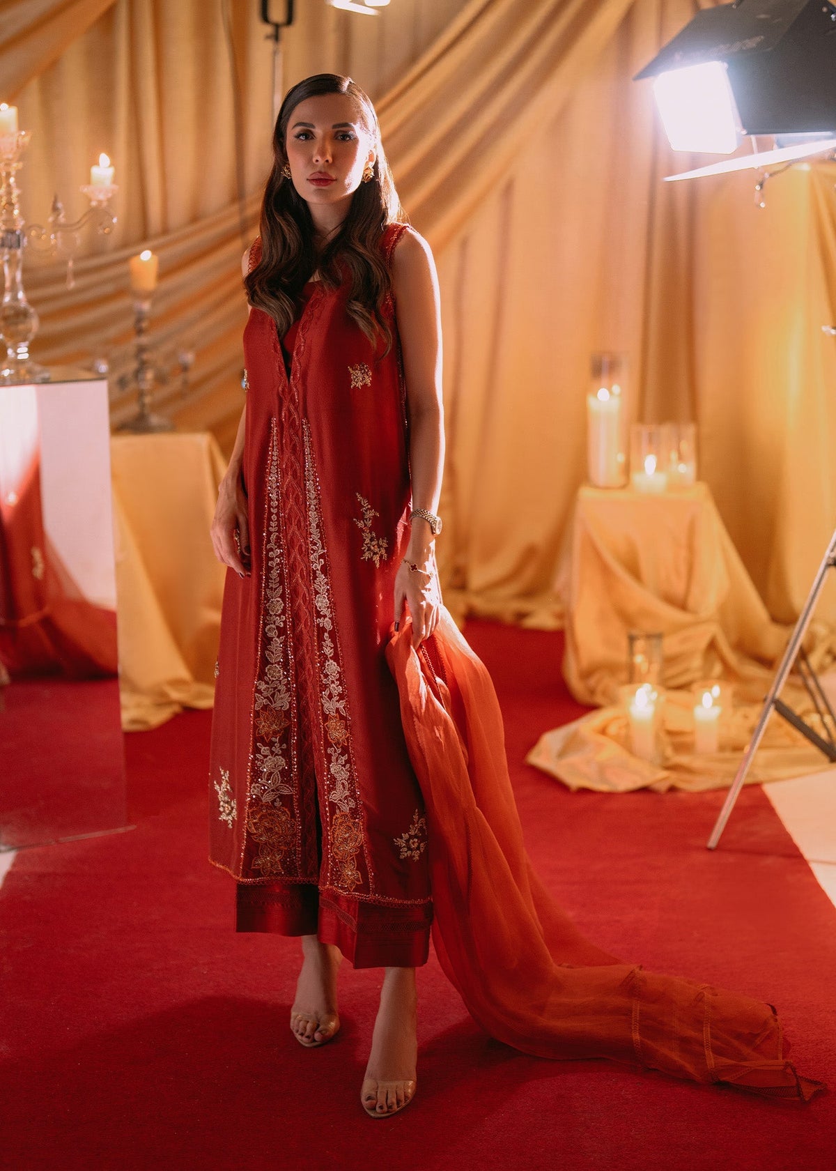 Umsha | Makhmal Winter Faves 24 |  Autumn Glaze by Umsha - Designer Dress - Type: Ladies Clothes - Available at Libayah - 100% Original