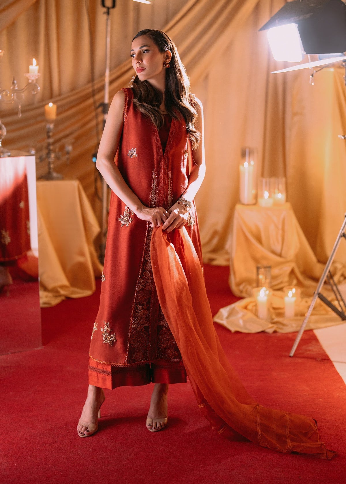 Umsha | Makhmal Winter Faves 24 |  Autumn Glaze by Umsha - Designer Dress - Type: Ladies Clothes - Available at Libayah - 100% Original