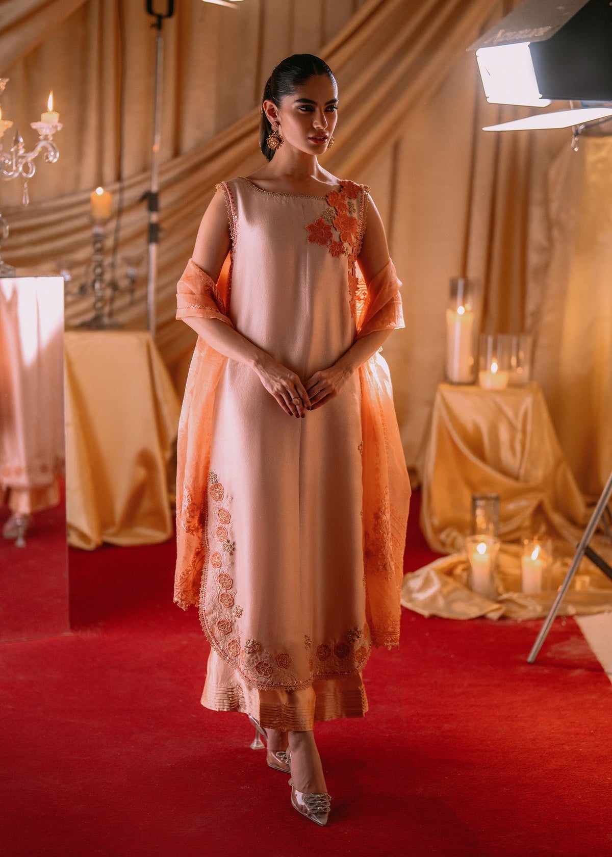 Umsha | Makhmal Winter Faves 24 |  Rose Cloud by Umsha - Designer Dress - Type: Ladies Clothes - Available at Libayah - 100% Original