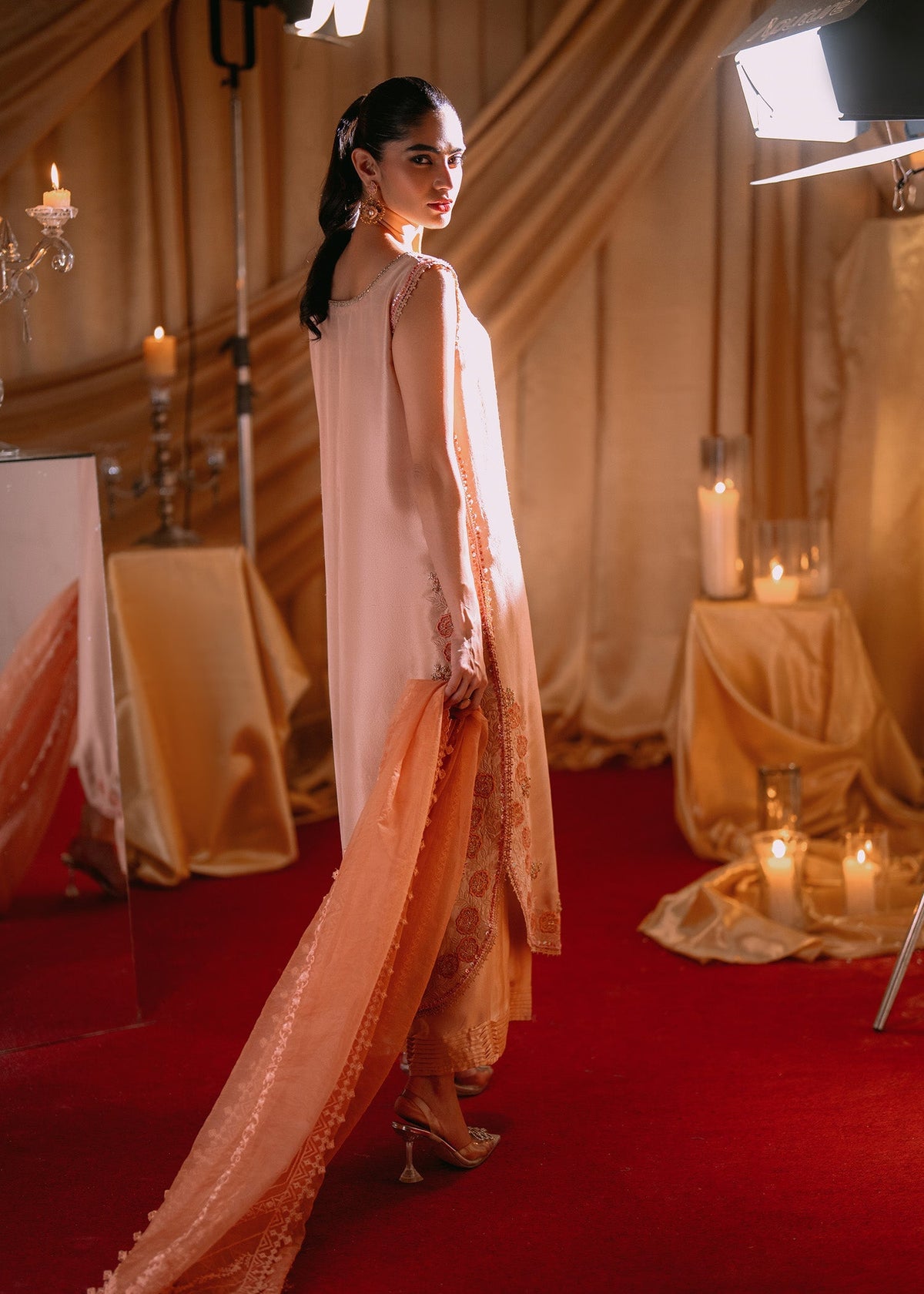 Umsha | Makhmal Winter Faves 24 |  Rose Cloud by Umsha - Designer Dress - Type: Ladies Clothes - Available at Libayah - 100% Original