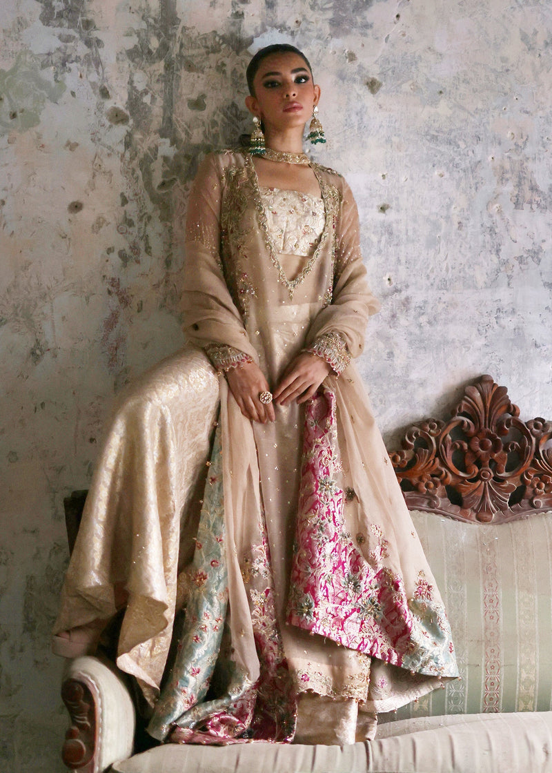 Umsha | Mehfil-e-Rang | Creamy Cashmere by Umsha - Designer Dress - Type: Ladies Clothes - Available at Libayah - 100% Original