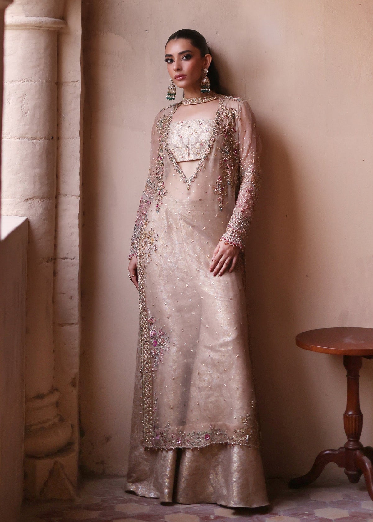 Umsha | Mehfil-e-Rang | Creamy Cashmere by Umsha - Designer Dress - Type: Ladies Clothes - Available at Libayah - 100% Original
