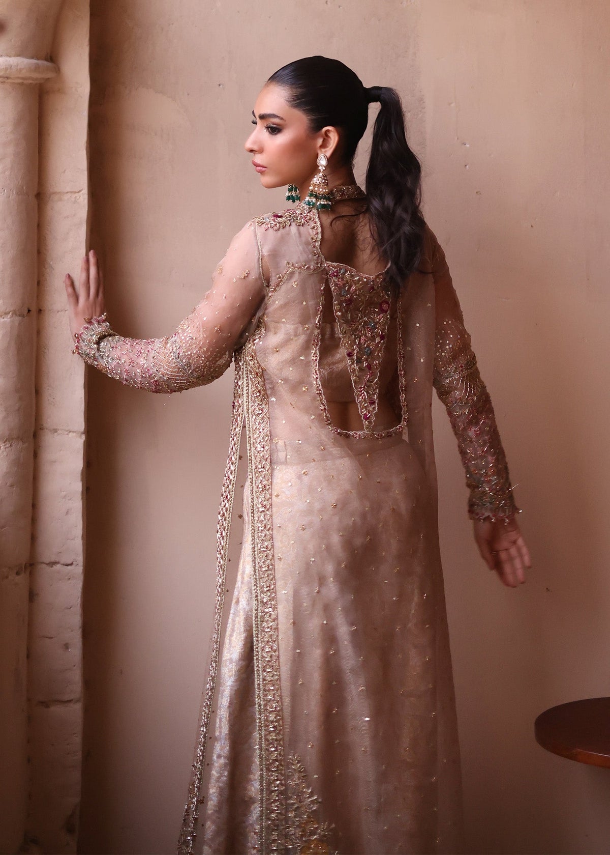 Umsha | Mehfil-e-Rang | Creamy Cashmere by Umsha - Designer Dress - Type: Ladies Clothes - Available at Libayah - 100% Original