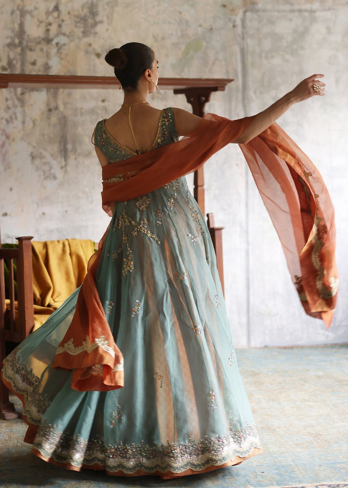 Umsha | Mehfil-e-Rang | Rosy Glow by Umsha - Designer Dress - Type: Ladies Clothes - Available at Libayah - 100% Original