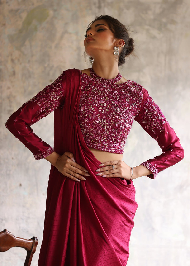 Umsha | Mehfil-e-Rang | Berry Fusion by Umsha - Designer Dress - Type: Ladies Clothes - Available at Libayah - 100% Original