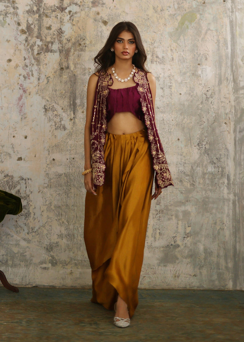 Umsha | Mehfil-e-Rang | Sunset Plum by Umsha - Designer Dress - Type: Ladies Clothes - Available at Libayah - 100% Original