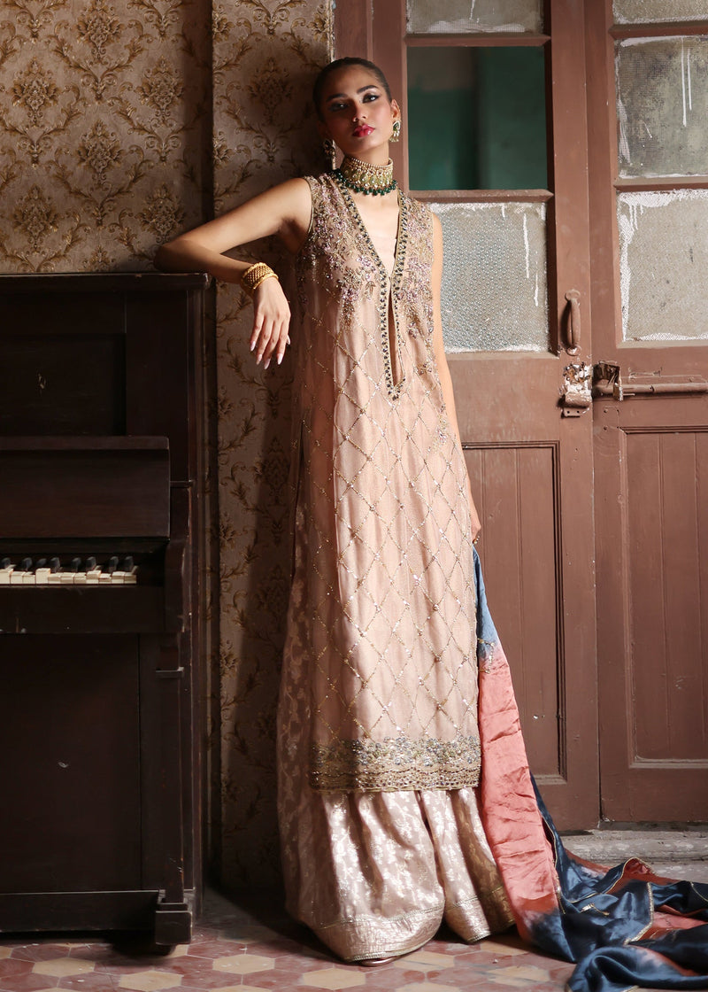 Umsha | Mehfil-e-Rang | Timeless Taupe by Umsha - Designer Dress - Type: Ladies Clothes - Available at Libayah - 100% Original
