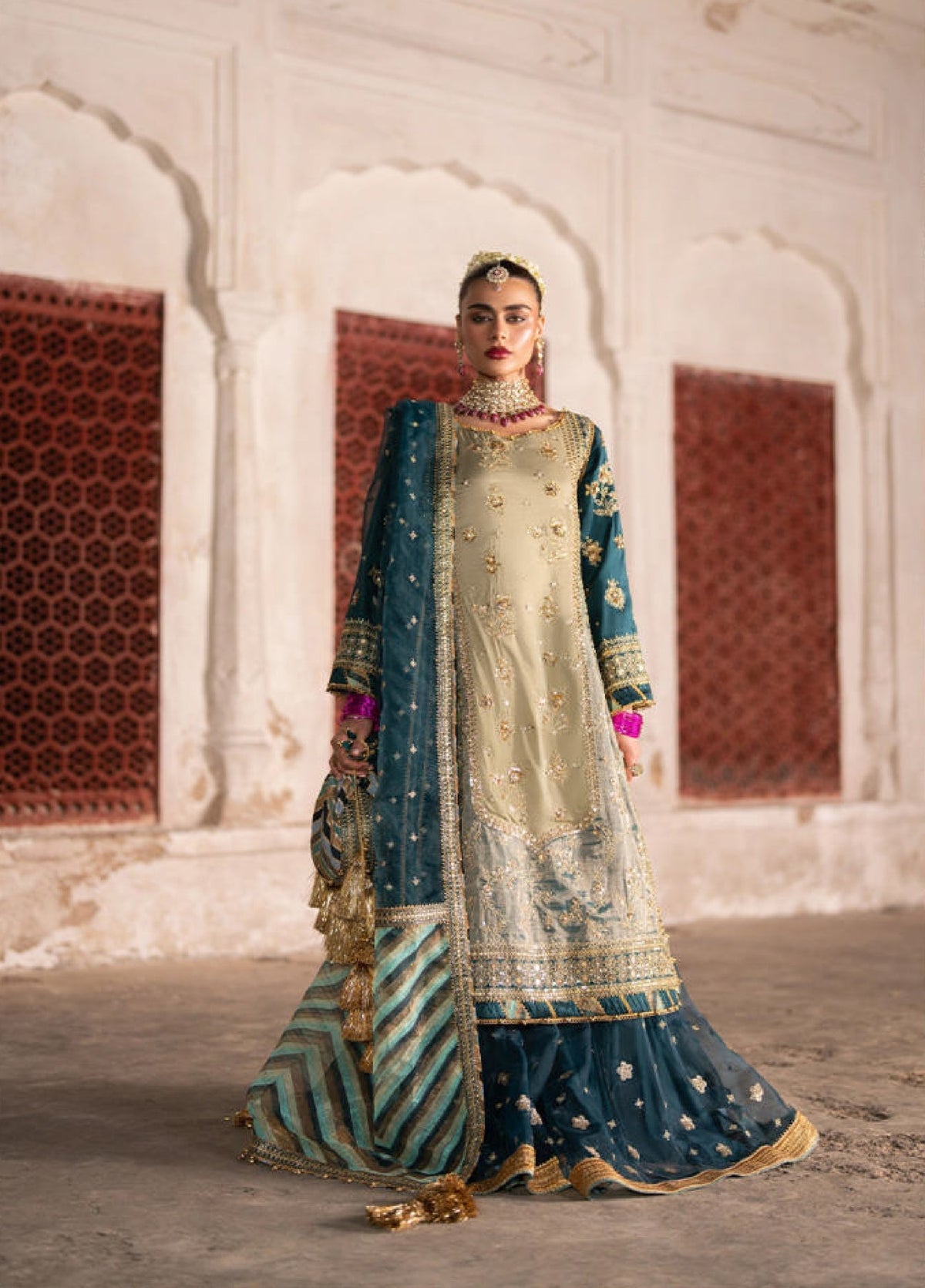 MNR | Zarlish Festive 25 | Rabia Jabbar in Lehar by MNR - Designer Dress - Type : Ladies Clothes - Available at Libayah - 100% Original 