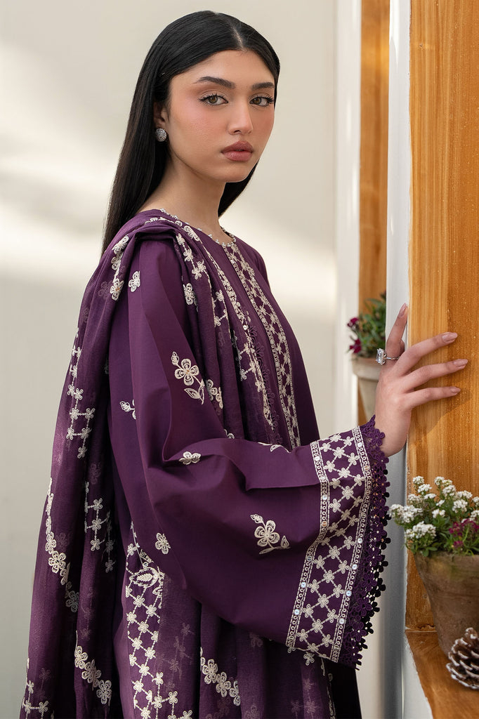 Cross Stitch | Emb Lawn Mahiri 26 | CHIVE BLOSSOM - Designer Dress - Type : Ladies Clothes - Available at Libayah - 100% Original