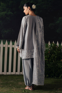 Cross Stitch | The Moonsoon Edit 26 | SELENE GLOW-3PC PRINTED SUIT by Cross Stitch - Designer Dress  - Type : Ladies Clothes - Available at Libayah - 100% Original 