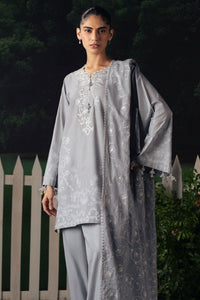 Cross Stitch | The Moonsoon Edit 26 | SELENE GLOW-3PC PRINTED SUIT by Cross Stitch - Designer Dress  - Type : Ladies Clothes - Available at Libayah - 100% Original 