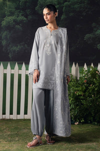 Cross Stitch | The Moonsoon Edit 26 | SELENE GLOW-3PC PRINTED SUIT by Cross Stitch - Designer Dress  - Type : Ladies Clothes - Available at Libayah - 100% Original 