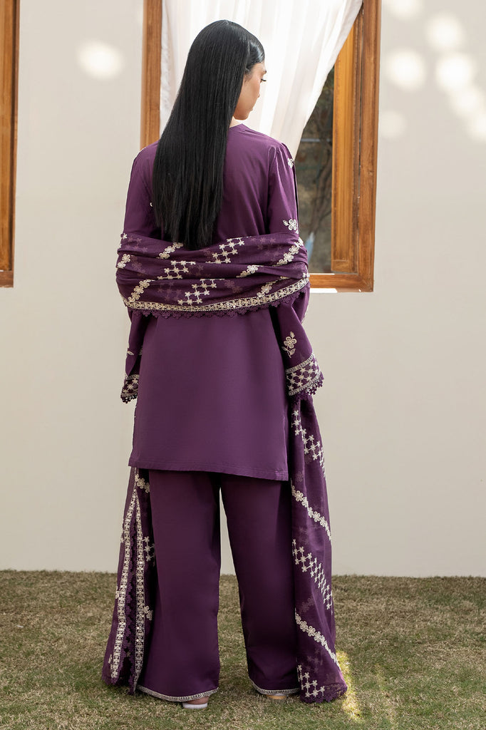 Cross Stitch | Emb Lawn Mahiri 26 | CHIVE BLOSSOM - Designer Dress - Type : Ladies Clothes - Available at Libayah - 100% Original
