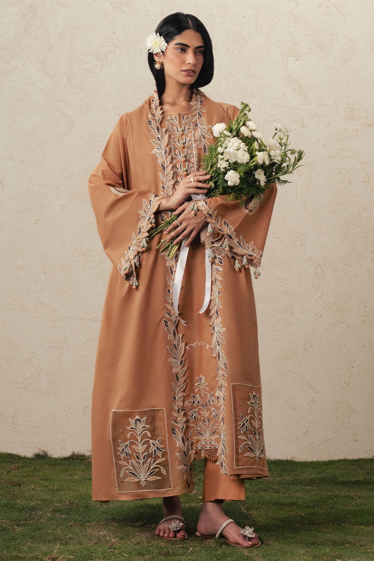 Cross Stitch | The Moonsoon Edit 26 | AMBER DUNE-3PC EMBROIDERED SUIT by Cross Stitch - Designer Dress  - Type : Ladies Clothes - Available at Libayah - 100% Original 