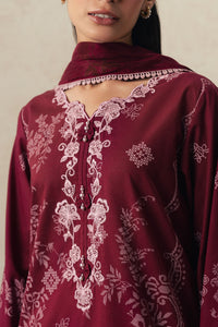 Cross Stitch | The Moonsoon Edit 26 | VELVET WHISPER-3PC PRINTED SUIT by Cross Stitch - Designer Dress  - Type : Ladies Clothes - Available at Libayah - 100% Original 