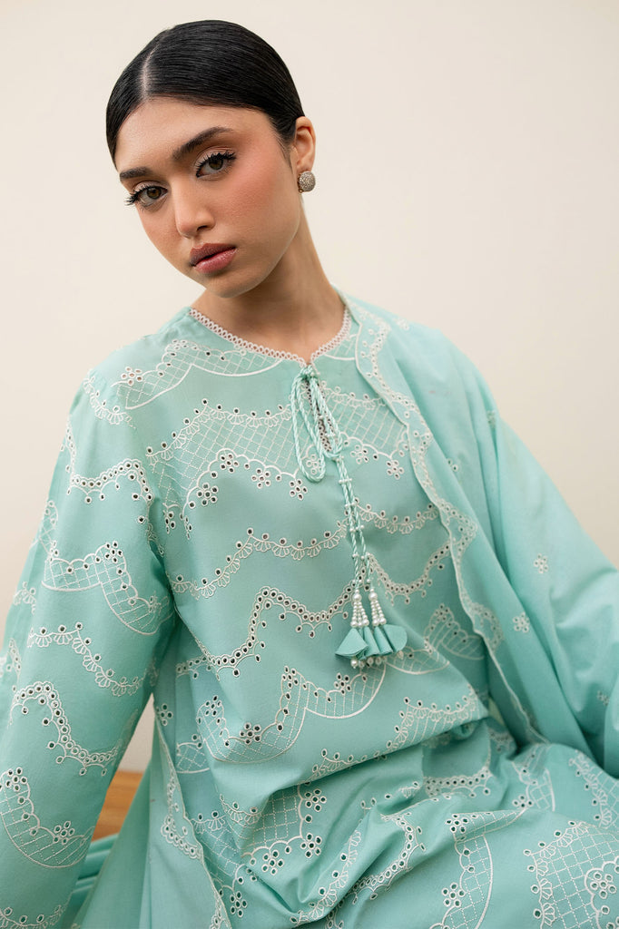 Cross Stitch | Emb Lawn Mahiri 26 | NEO MINT - Designer Dress - Type : Ladies Clothes - Available at Libayah - 100% Original
