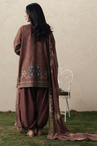 Cross Stitch | The Moonsoon Edit 26 | BRUNETTE GLAM-3PC PRINTED SUIT by Cross Stitch - Designer Dress  - Type : Ladies Clothes - Available at Libayah - 100% Original 
