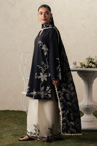 Cross Stitch | The Moonsoon Edit 26 | EBONY LACE-3PC PRINTED SUIT by Cross Stitch - Designer Dress  - Type : Ladies Clothes - Available at Libayah - 100% Original 