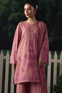 Cross Stitch | The Moonsoon Edit 26 | BLUSH ESSENCE-3PC PRINTED SUIT by Cross Stitch - Designer Dress  - Type : Ladies Clothes - Available at Libayah - 100% Original 