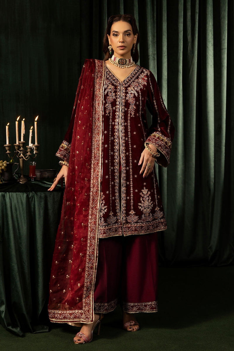 Motifz | Velvet Formals | 5099-SANDAL by Motifz - Designer Dress - Type: Ladies Clothes - Available at Libayah - 100% Original