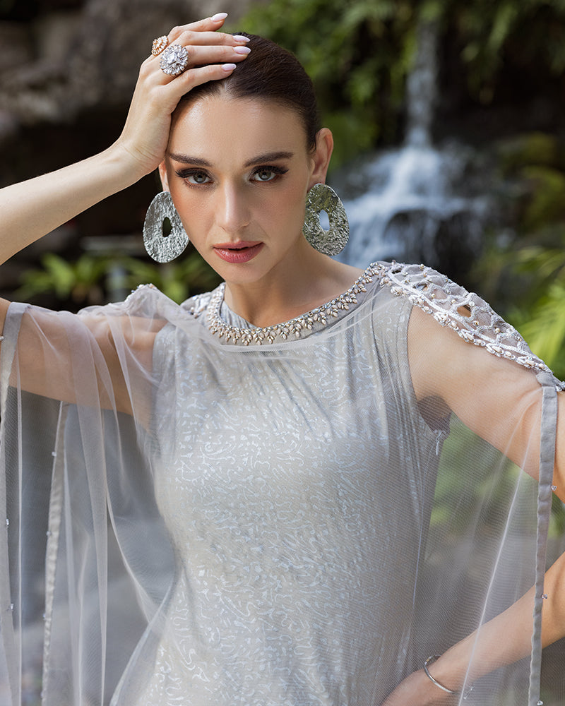 Ain | Cascade Party Wears | AN-103 by Ain - Designer Dress - Type: Ladies Clothes - Available at Libayah - 100% Original