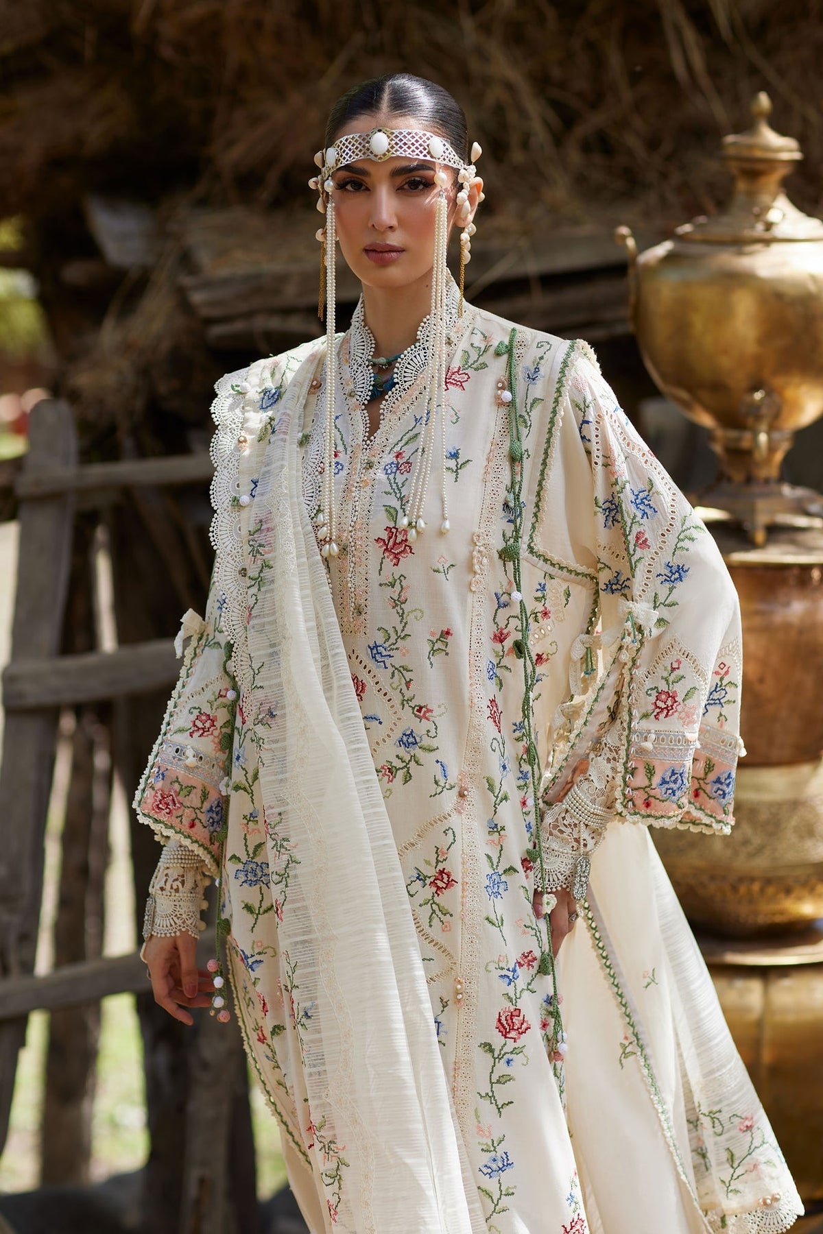 Afrozeh | Basic Pret 26 RTW | NACRE by Afrozeh - Designer Dress  - Type : Ladies Clothes - Available at Libayah - 100% Original 