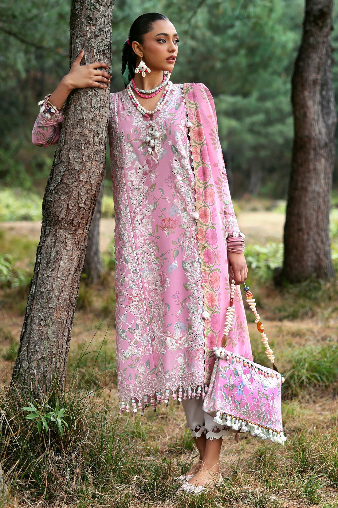 Zaha | Lawn 25 | ZAYANA (ZL25-01 A) by Zaha - Designer Dress - Type: Ladies Clothes - Available at Libayah - 100% Original