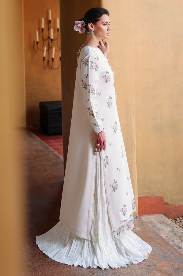 Cross Stitch | Eid Lawn Edit 26 | GARDEN IVORY by Cross Stitch - Designer Dress  - Type : Ladies Clothes - Available at Libayah - 100% Original 