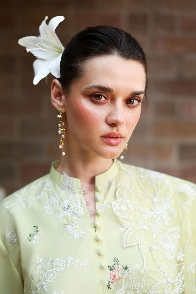 Cross Stitch | Eid Lawn Edit 26 | CITRUS LACE by Cross Stitch - Designer Dress  - Type : Ladies Clothes - Available at Libayah - 100% Original 