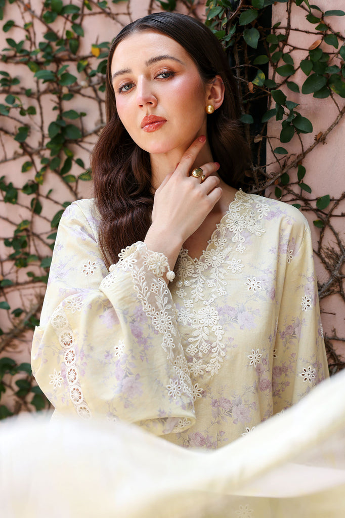 Cross Stitch | Eid Lawn Edit 26 | ORCHID FLARE by Cross Stitch - Designer Dress  - Type : Ladies Clothes - Available at Libayah - 100% Original 