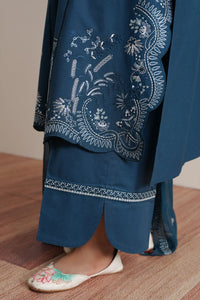 Cross Stitch | Mahiri Embroidered Collection 26 |SAPPHIRE GARDEN by Cross Stitch - Designer Dress  - Type : Ladies Clothes - Available at Libayah - 100% Original 