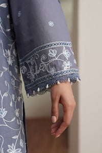 Cross Stitch | Mahiri Embroidered Collection 26 | SLATE PETALS by Cross Stitch - Designer Dress  - Type : Ladies Clothes - Available at Libayah - 100% Original 