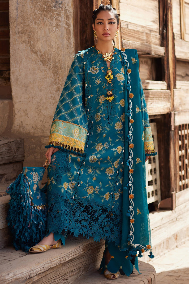 Elan | Luxury Lawn 25 | OPHELIA (EL25-10 A) by Elan - Designer Dress - Type: Ladies Clothes - Available at Libayah - 100% Original