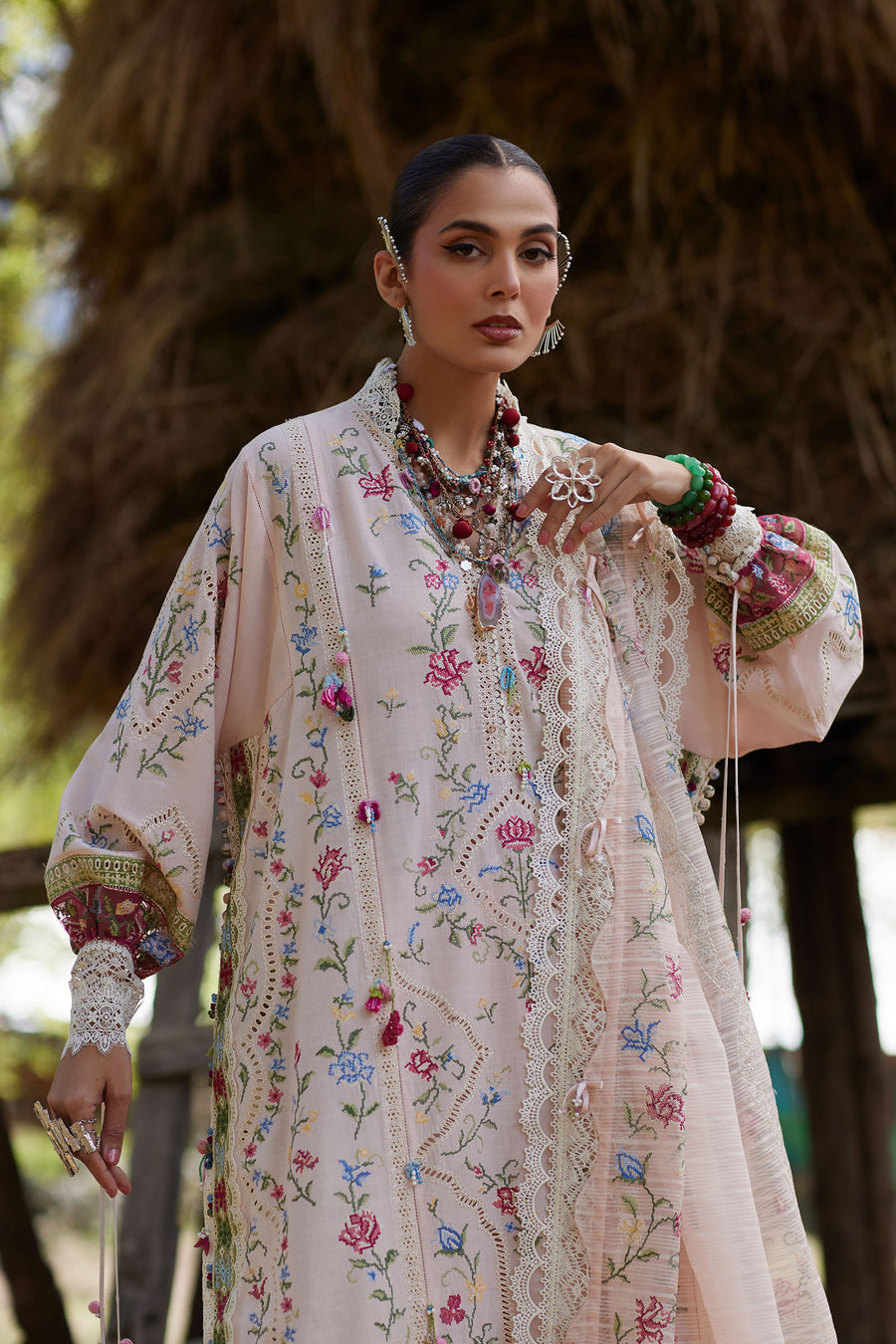 Afrozeh | Basic Pret 26 RTW | NACRE by Afrozeh - Designer Dress  - Type : Ladies Clothes - Available at Libayah - 100% Original 
