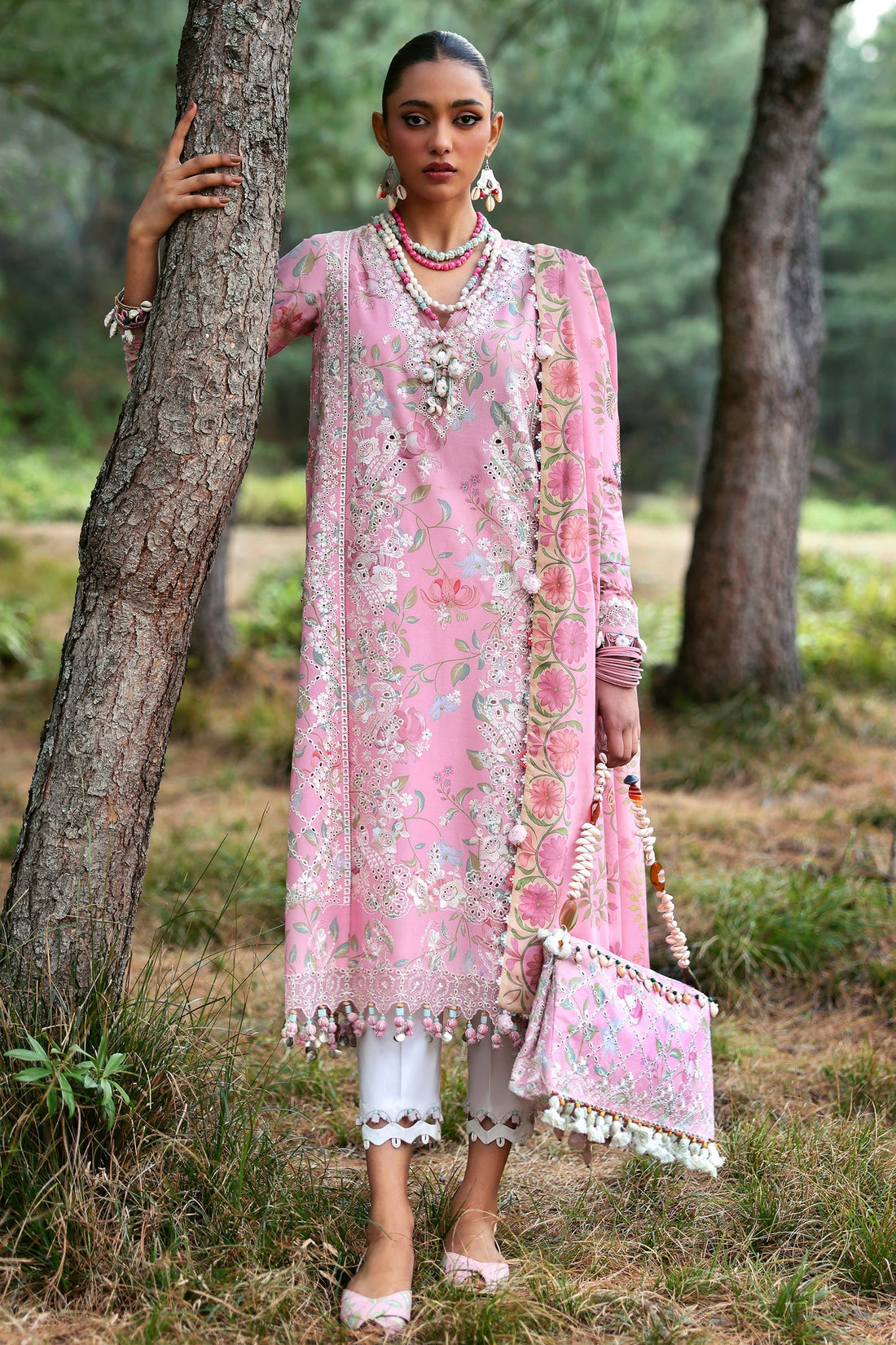 Zaha | Lawn 25 | ZAYANA (ZL25-01 A) by Zaha - Designer Dress - Type: Ladies Clothes - Available at Libayah - 100% Original