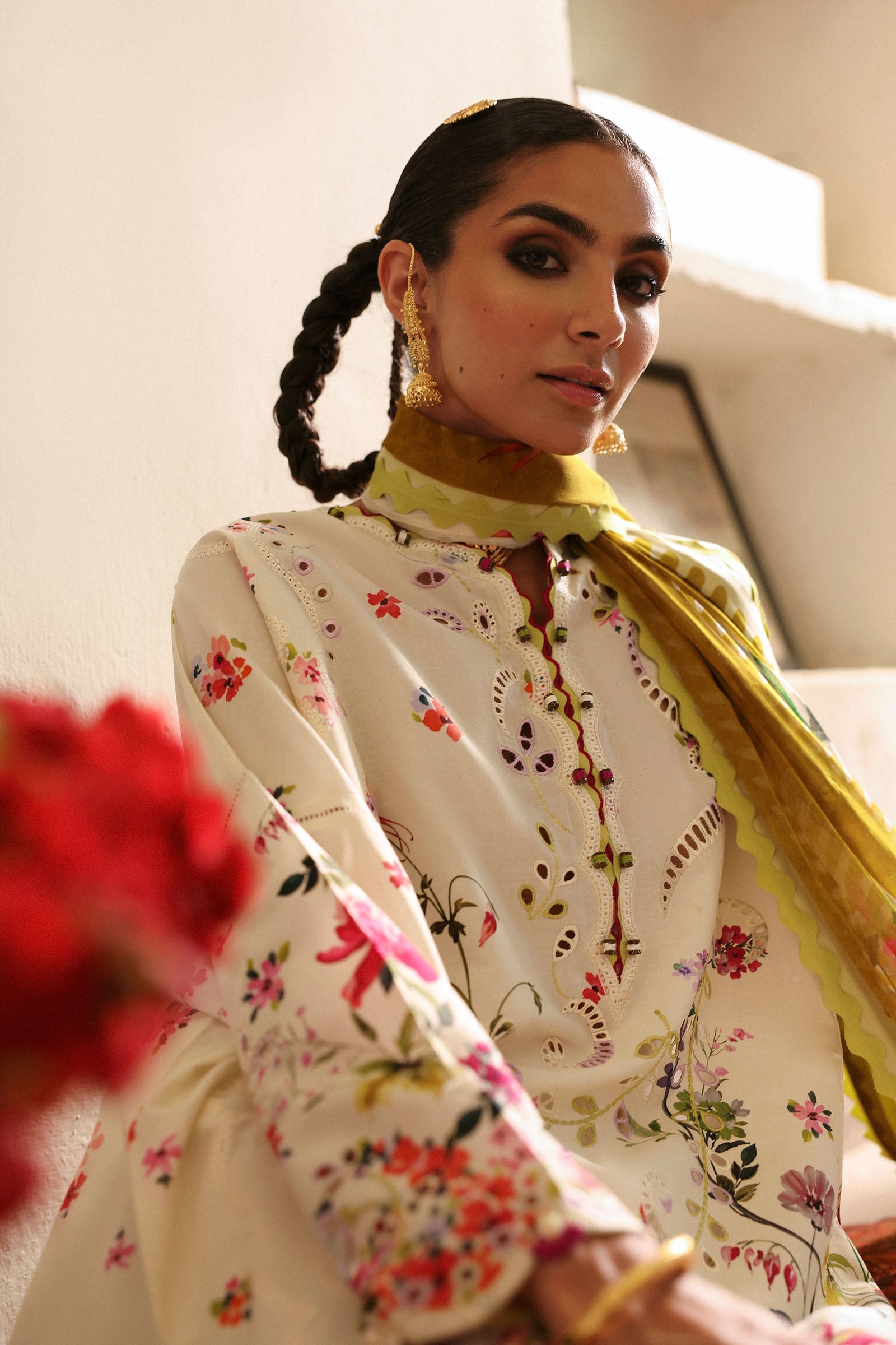 Zaha | Festive Lawn 25 | CHANDNI (ZF-25-10) by zaha - Designer Dress - Type: Ladies Clothes - Available at Libayah - 100% Original