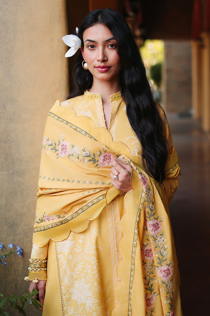 Cross Stitch | Eid Lawn Edit 26 | PETAL DRAPES by Cross Stitch - Designer Dress  - Type : Ladies Clothes - Available at Libayah - 100% Original 