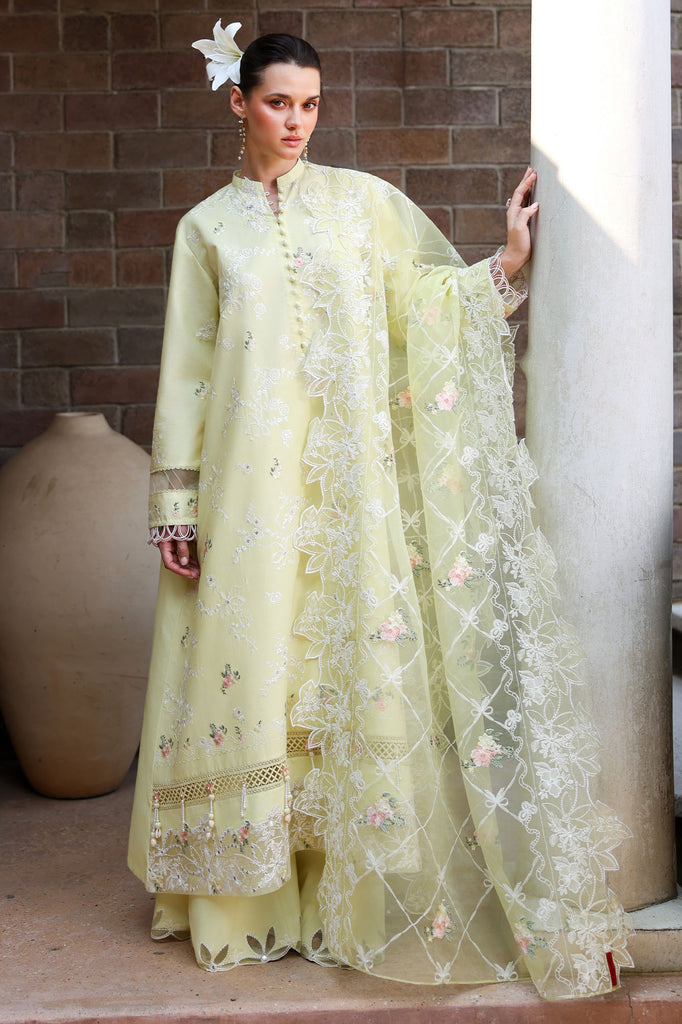 Cross Stitch | Eid Lawn Edit 26 | CITRUS LACE by Cross Stitch - Designer Dress  - Type : Ladies Clothes - Available at Libayah - 100% Original 
