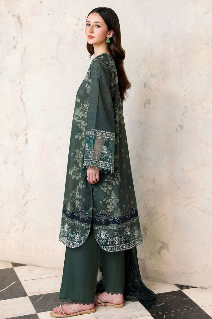 Cross Stitch | Eid Lawn Edit 26 | FOREST MUSE by Charzima - Designer Dress  - Type : Ladies Clothes - Available at Libayah - 100% Original 