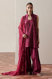 Cross Stitch | Mahiri Embroidered Collection 26 |RUBY GLOW by Cross Stitch - Designer Dress  - Type : Ladies Clothes - Available at Libayah - 100% Original 