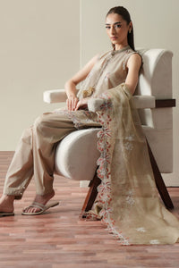 Cross Stitch | Mahiri Embroidered Collection 26 |DUSTY SAGE by Cross Stitch - Designer Dress  - Type : Ladies Clothes - Available at Libayah - 100% Original 
