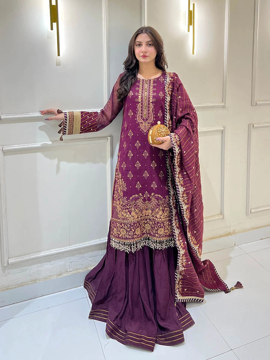 Salitex | Signature Festive Chiffon | SUNW6JI040UT by Salitex - Designer Dress - Type: Ladies Clothes - Available at Libayah - 100% Original