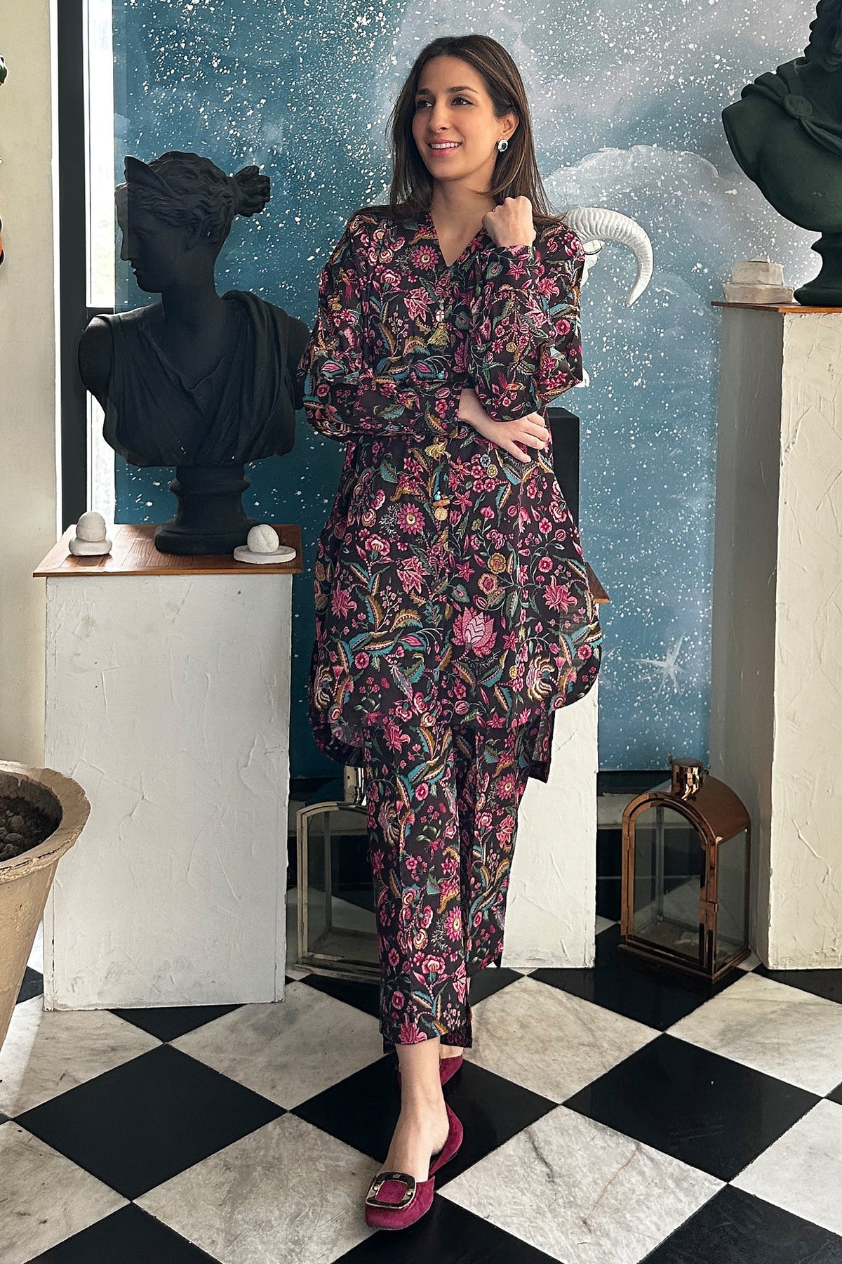 Zaha | Trechic Pret 24 | FLORET (ZRW-21340) by Zaha - Designer Dress - Type: Ladies Clothes - Available at Libayah - 100% Original