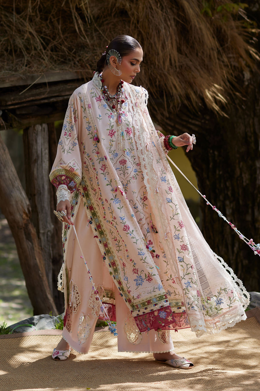Afrozeh | Basic Pret 26 RTW | NACRE by Afrozeh - Designer Dress  - Type : Ladies Clothes - Available at Libayah - 100% Original 